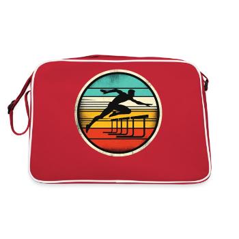 Hurdle Sprinter - Retro Bag - red/white - Back