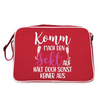 Party Drôle Dire Filles Soirée Chemise - Sac Retro - rouge/blanc - Dos