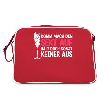 Party Drôle Dire Filles Soirée Chemise - Sac Retro - rouge/blanc - Dos