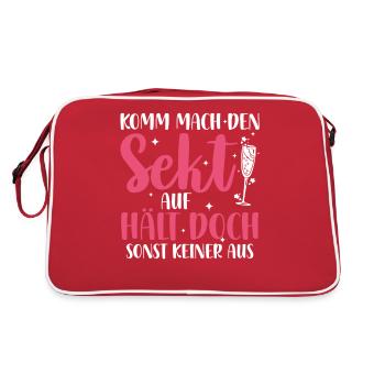 Party Drôle Dire Filles Soirée Chemise - Sac Retro - rouge/blanc - Dos