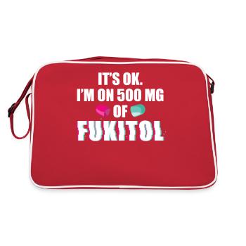 Fukitol Pharma Humour Thé Anti-Stress - Sac Retro - rouge/blanc - Dos