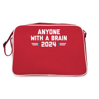 T-shirt anti- Brain Vote Democracy 2024 - Sac Retro - rouge/blanc - Dos