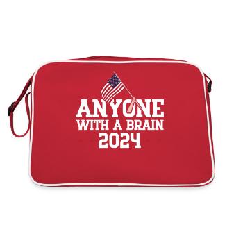 T-shirt anti- Brain Vote Democracy 2024 - Sac Retro - rouge/blanc - Dos