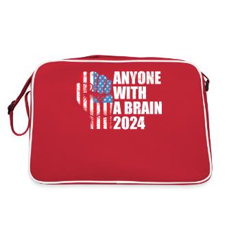 T-shirt anti- Brain Vote Democracy 2024 - Sac Retro - rouge/blanc - Dos