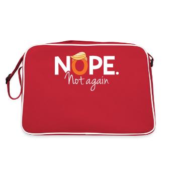Drôle  Nope Pas plus Satire Vêtements - Sac Retro - rouge/blanc - Dos