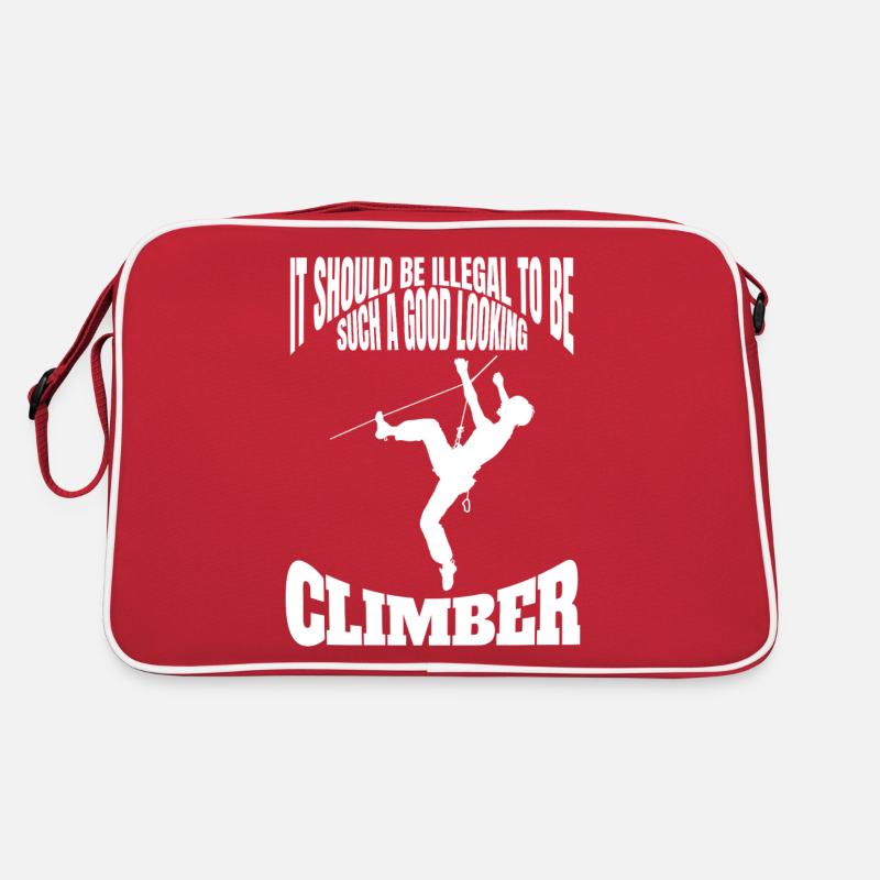Kletterer Bergklettern Berg Klettern Bergsteigen Retro Tasche