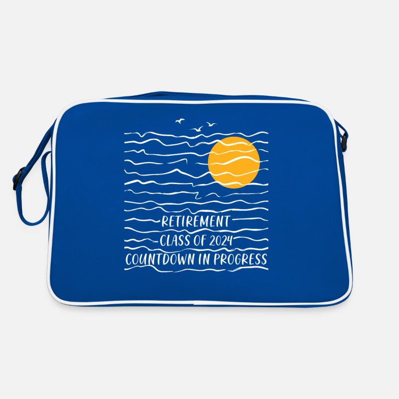 2024 Retirement Countdown Beach Tee Retro Tasche