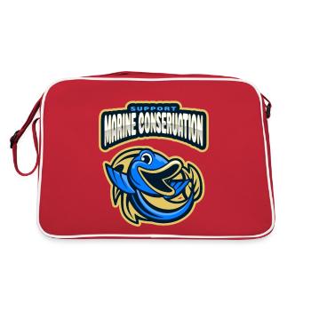 Marine Conservation - Sac Retro - rouge/blanc - Dos