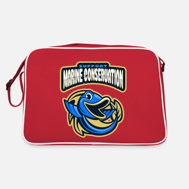 Meeresschutz Retro Tasche