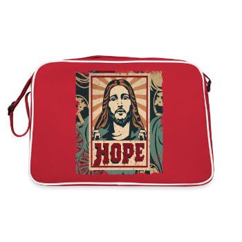 Jesus Hope - Retro Bag - red/white - Back