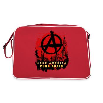 Punk Revival T-shirt punk politique - Sac Retro - rouge/blanc - Dos