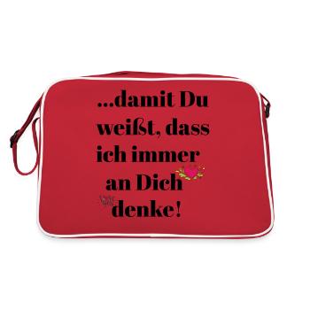Think - Retro Bag - red/white - Back