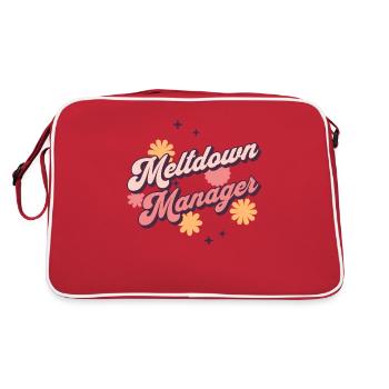 Hippie Meltdown Manager Caregiver Tee - Retro Bag - red/white - Back