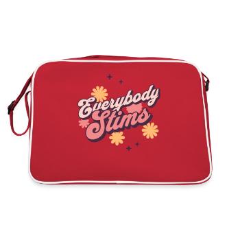 Hippie Neurodiversity Everybody Stims Tee - Retro Bag - red/white - Back