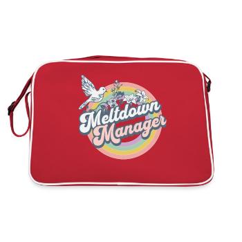 Hippie Meltdown Manager Caregiver Tee - Retro Bag - red/white - Back