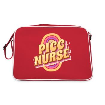 Picc Nurse Dedicated Care T-shirt - Retro Bag - red/white - Back
