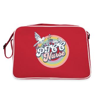Picc Nurse Dedicated Care T-shirt - Retro Bag - red/white - Back