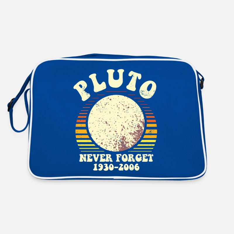 Pluto Never Forget Astronomy Tee Retro Tasche