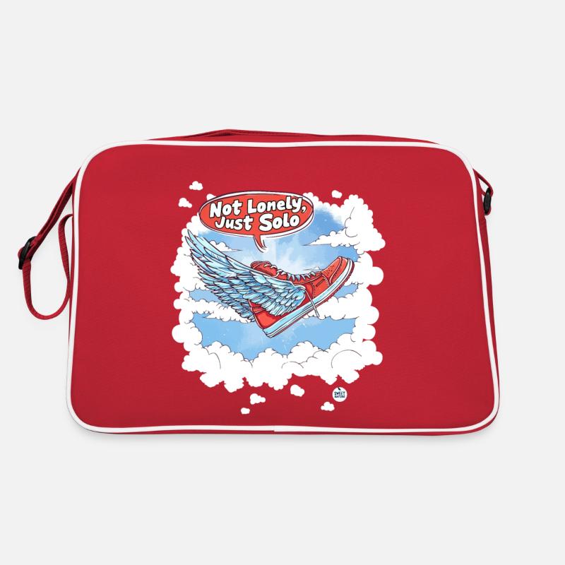 Nicht einsam, nur solo Retro Tasche