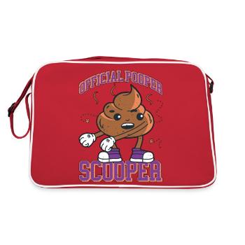 Scooper officiel Pooper 59 - Sac Retro - rouge/blanc - Dos
