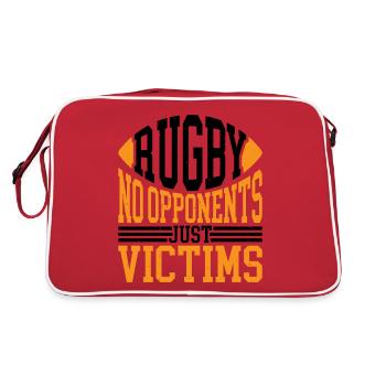Rugby Pas d'adversaires, juste des victimes 6 - Sac Retro - rouge/blanc - Dos