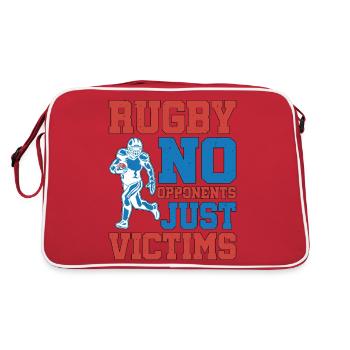 Rugby Pas d'adversaires, juste des victimes 5 - Sac Retro - rouge/blanc - Dos