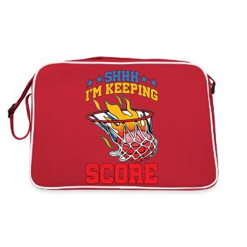 Chut, je garde le score à 20 - Sac Retro - rouge/blanc - Dos