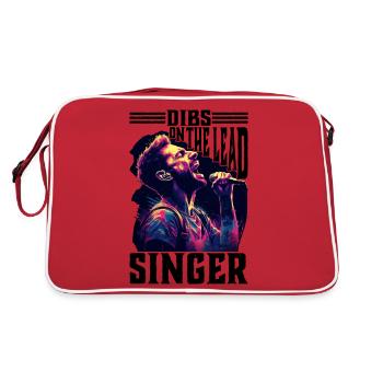 Dibs On The Lead Singer 5 - Retro Bag - red/white - Back