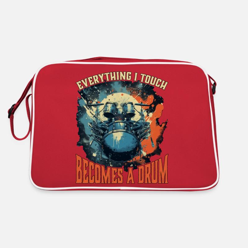Everything I Touch Becomes A Drum 20 Retro Tasche