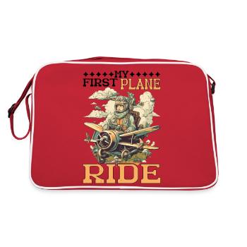 My First Plane Ride 58 - Retro Bag - red/white - Back