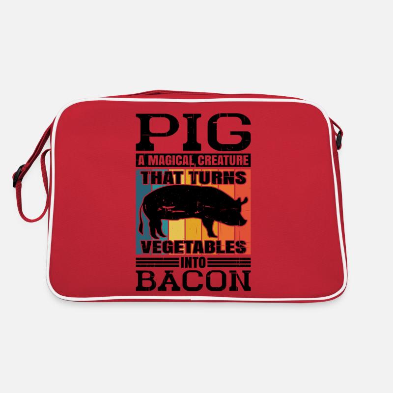 Le cochon, une créature qui transforme les légumes en bacon 6 Sac Retro