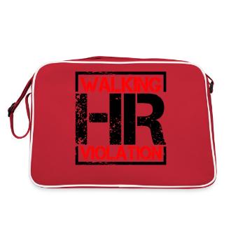 Walking Hr Violation 6 - Retro Tasche - Rot/Weiß - Hinten