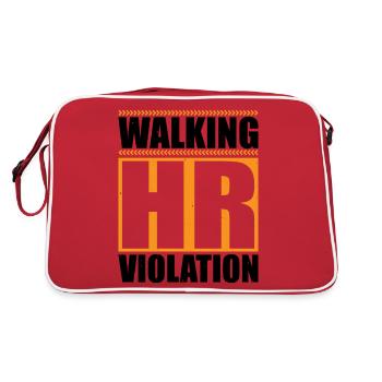 Walking Hr Violation 7 - Retro Tasche - Rot/Weiß - Hinten