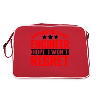 Aspiring Software Engineer, Hope I Won't Regret 2 - Retro Bag - red/white - Back