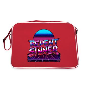 Repent Sinner 19 - Retro Bag - red/white - Back