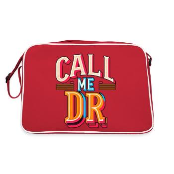 Call Me Dr 31 - Retro Tasche - Rot/Weiß - Hinten