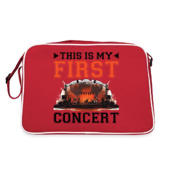 This Is My First Concert 73 - Retro Bag - red/white - Back