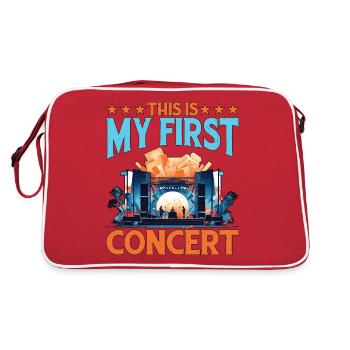 This Is My First Concert 72 - Retro Bag - red/white - Back