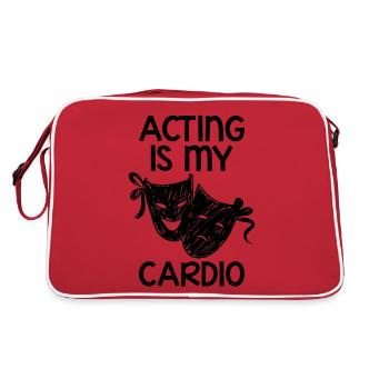 Acting Is My Cardio 4 - Retro Bag - red/white - Back