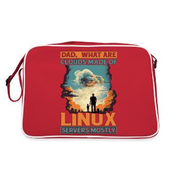 De quoi sont faits les clouds, les serveurs Linux pour la plupart 12 - Sac Retro - rouge/blanc - Dos