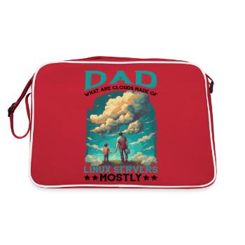 What Are Clouds Made Of, Linux Servers Mostly 11 - Retro Bag - red/white - Back