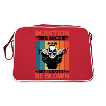 Injection Is Nice But I'd Rather Be Blown 5 - Retro Bag - red/white - Back