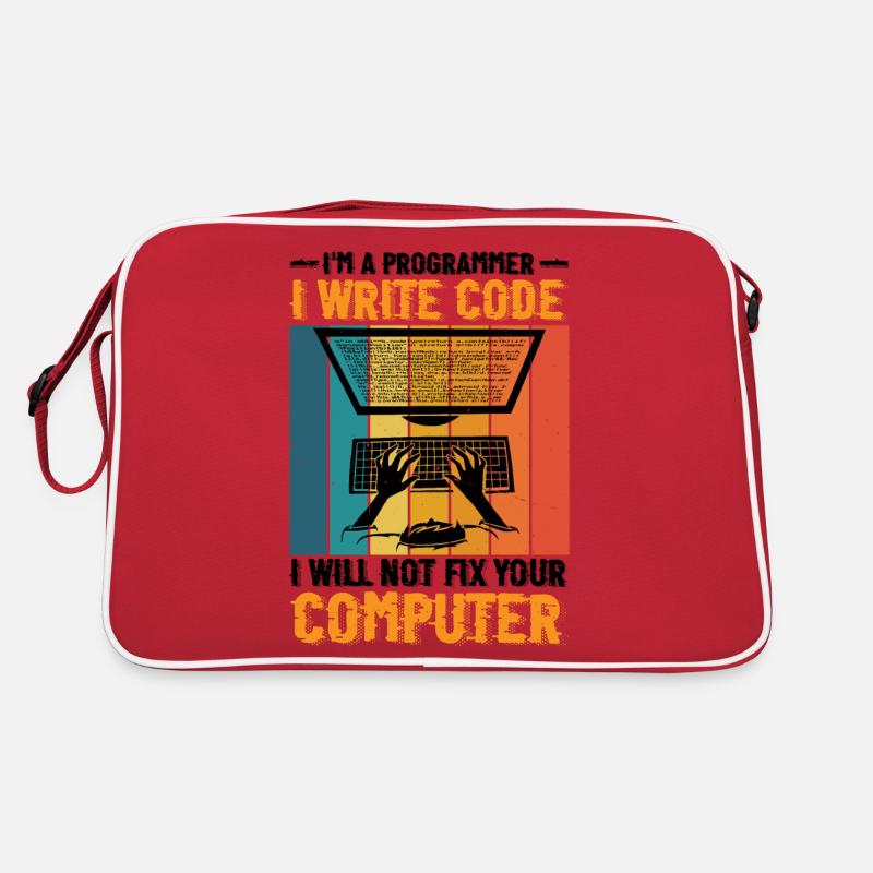 I'm A Programmer I Will Not Fix Your Computer 2 Retro Bag