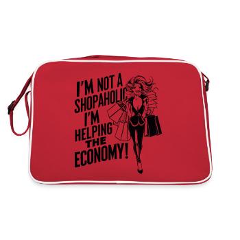 J’AIDE L’ÉCONOMIE - Sac Retro - rouge/blanc - Dos