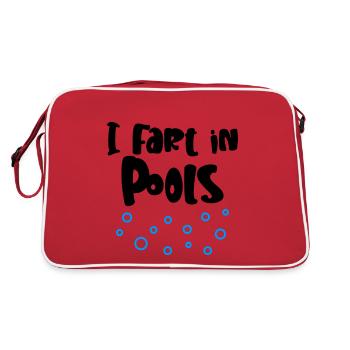 I Fart In Pools 4 - Retro Bag - red/white - Back