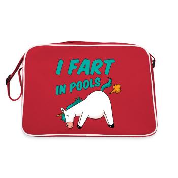 I Fart In Pools 2 - Retro Bag - red/white - Back