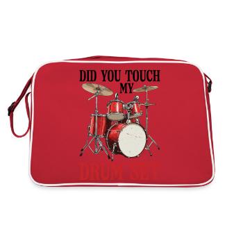 Did You Touch My Drum Set 26 - Retro Bag - red/white - Back