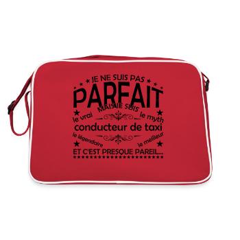 Taxi Driver Gift Taxi Driver the vr - Retro Bag - red/white - Back