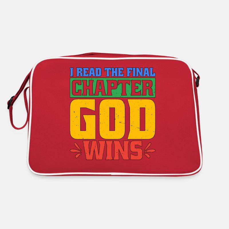 I Read The Final Chapter, God Wins 2 Retro Tasche