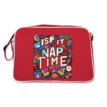 Is It Nap Time Yet 8 - Retro Bag - red/white - Back